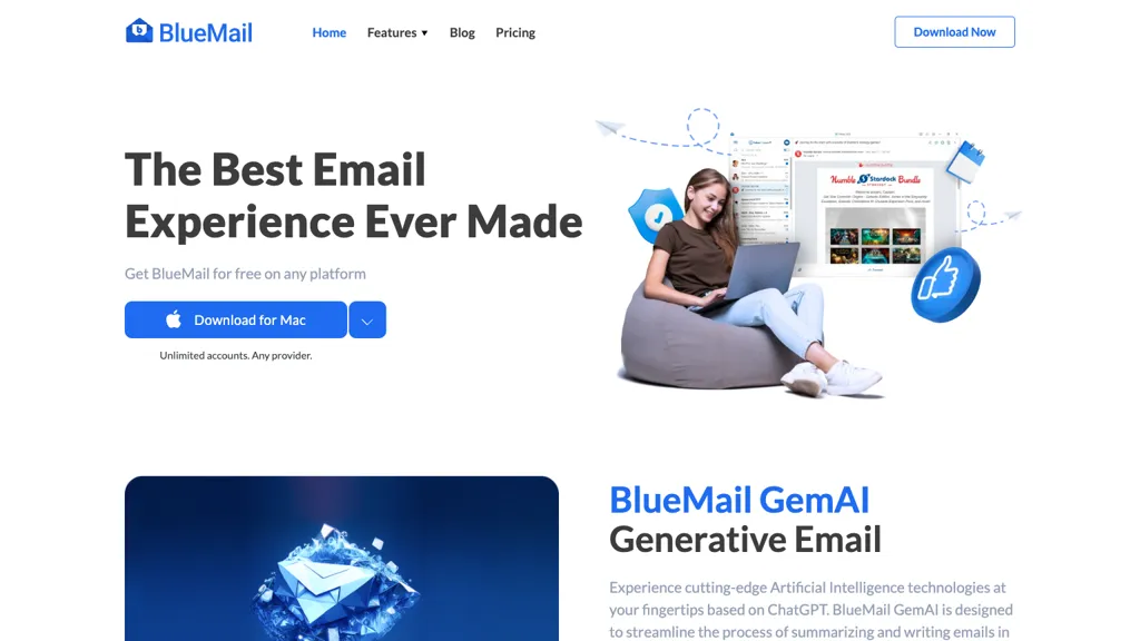 BlueMail 工具截图