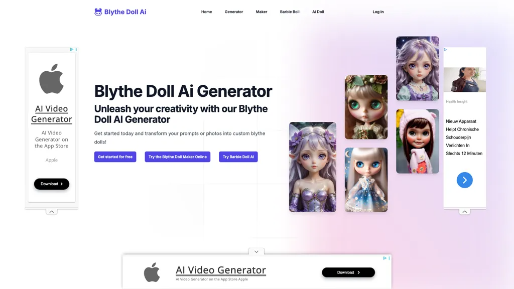 Blythe Doll AI Generator 官网截图