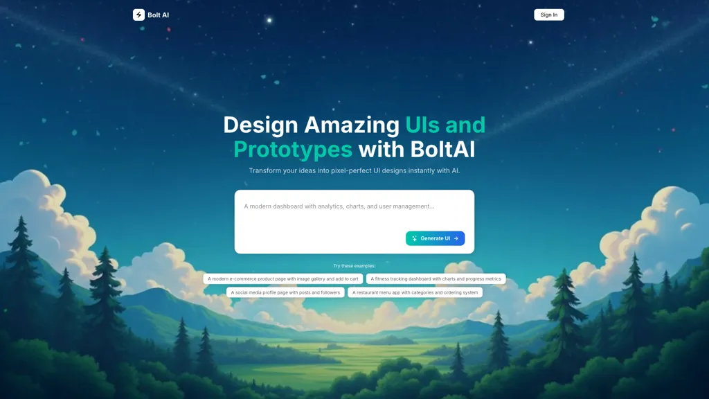 Bolt AI Dev 工具截图