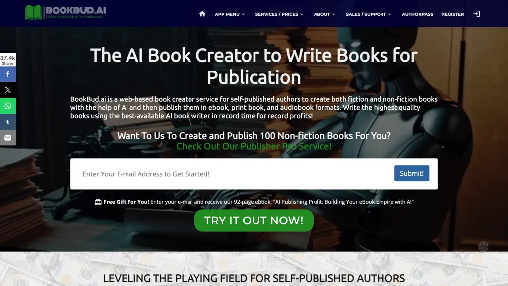 BookBud.ai 官网截图