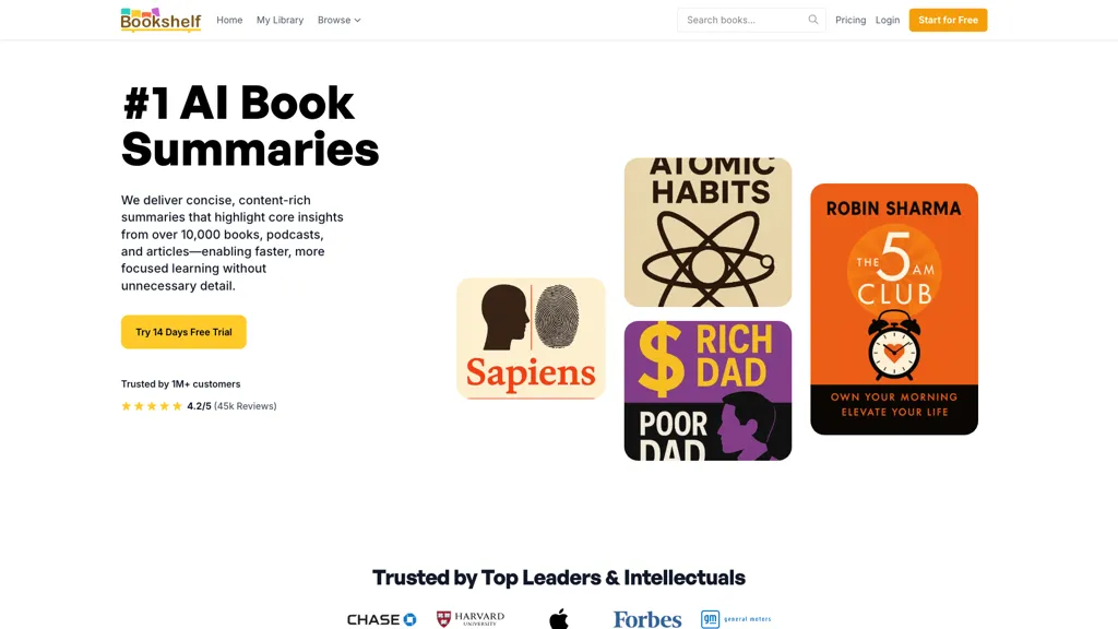 Bookshelf.ai 官网截图