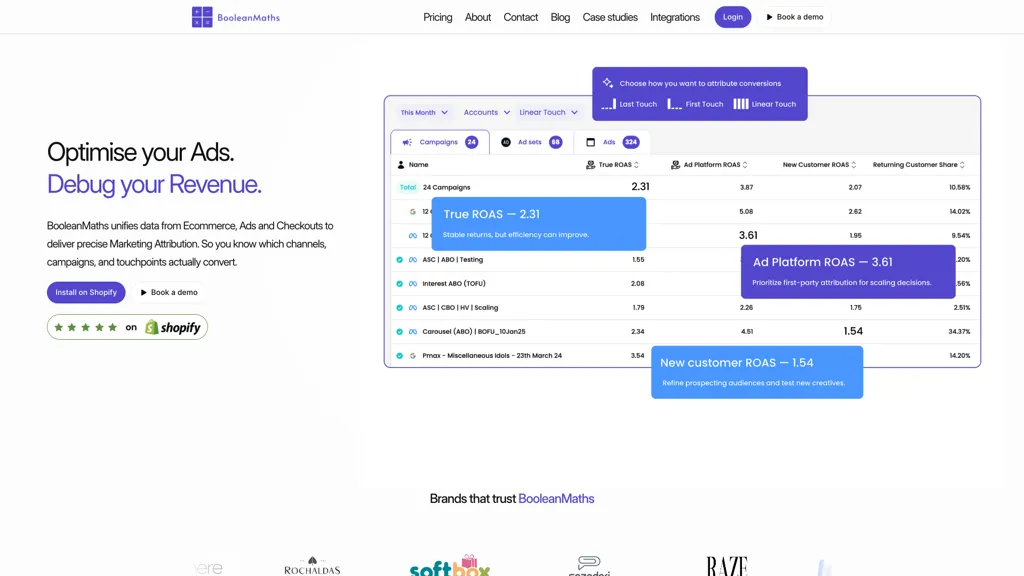BooleanMaths Pulse 官网截图