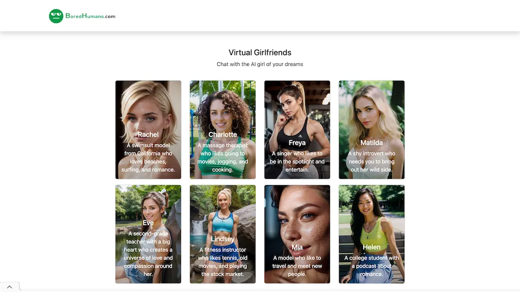 Free Virtual Girlfriends 官网截图