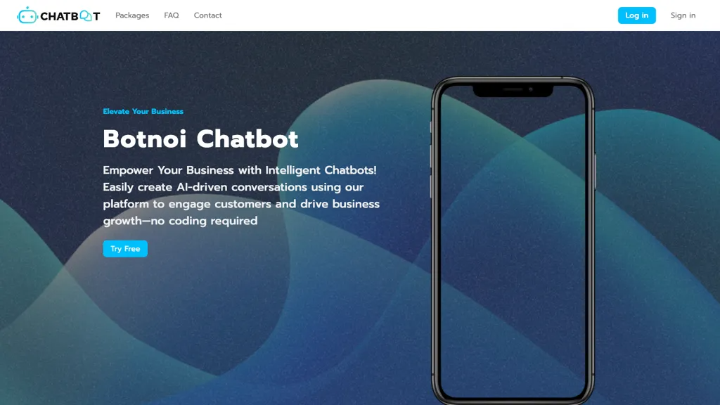 Botnoi Chatbot 官网截图