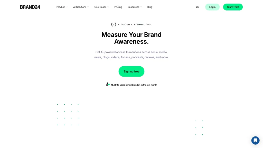 Brand24 官网截图
