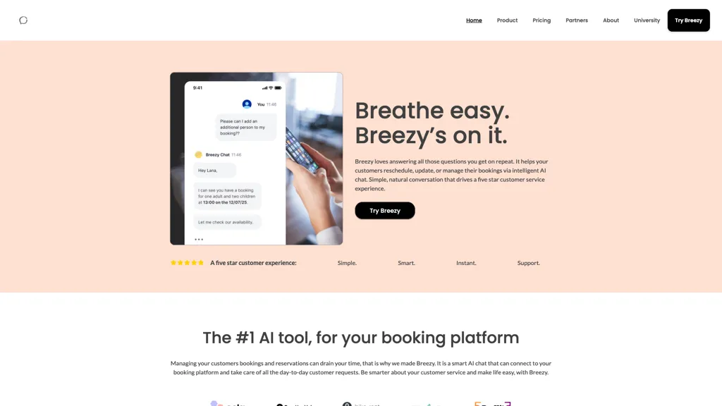 Breezy.chat 官网截图