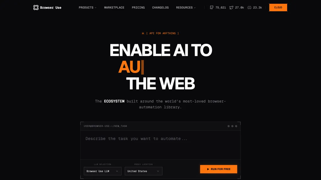 Browser Use 工具截图