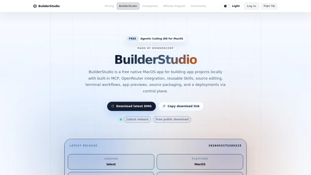 BuilderStudio 工具截图
