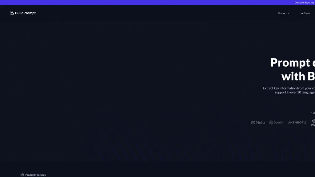 BuildPrompt 官网截图