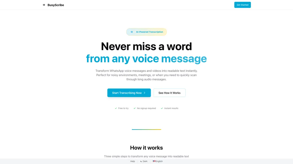 BusyScribe 工具截图