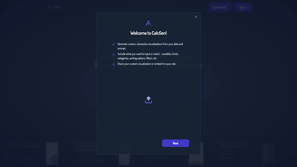 CalcGen AI 官网截图