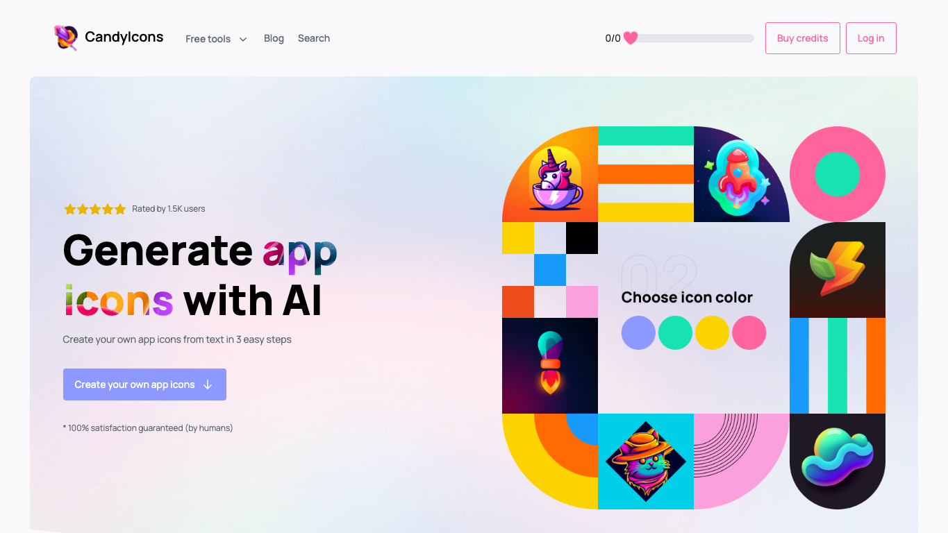 CandyIcons 官网截图