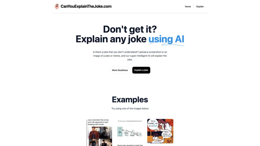 CanYouExplainTheJoke 官网截图