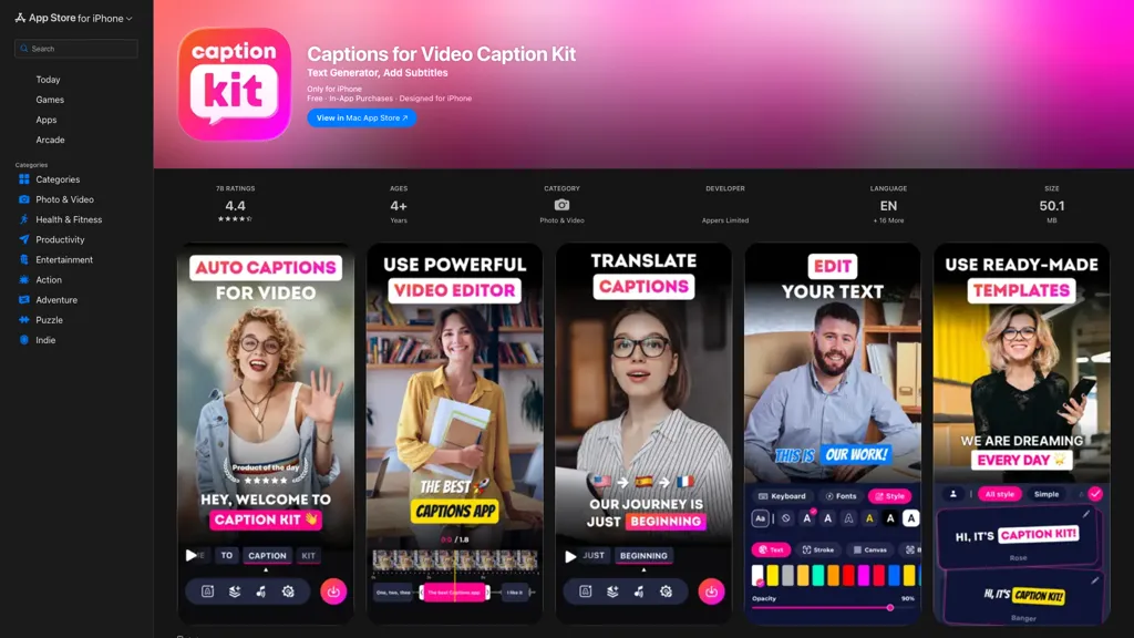 CaptionKit 工具截图