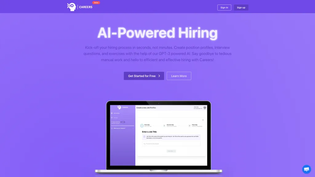 Careers AI 官网截图