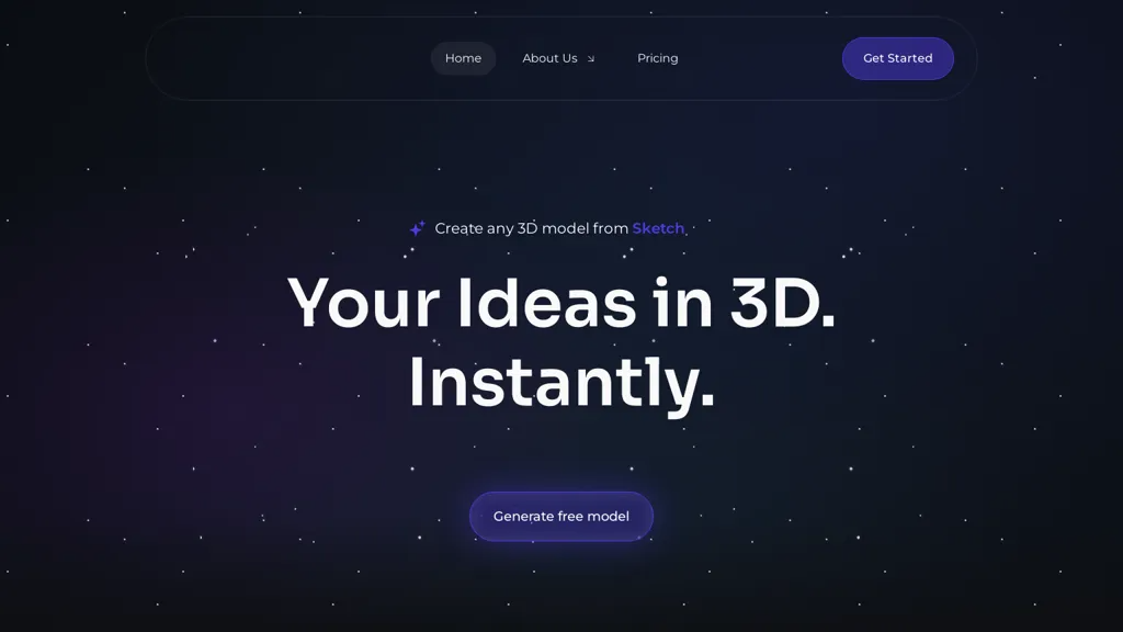 Chat3D.ai 官网截图