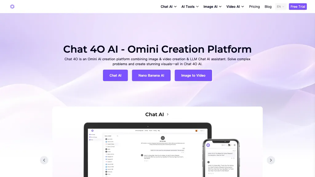 chat4o.ai 官网截图
