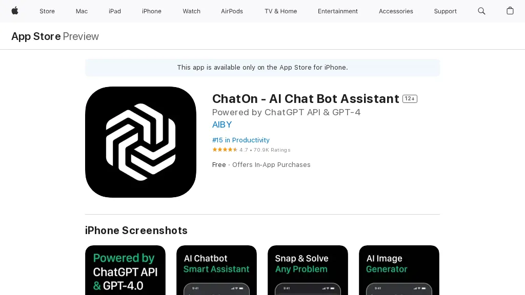 ChatOn 工具截图