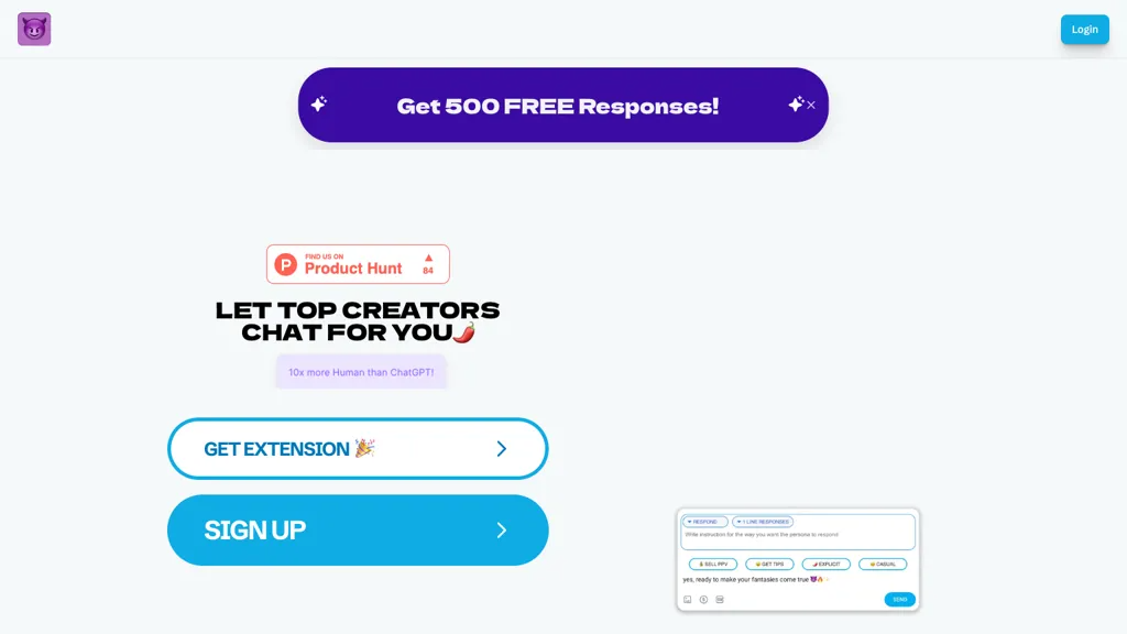 ChatPersona AI 官网截图