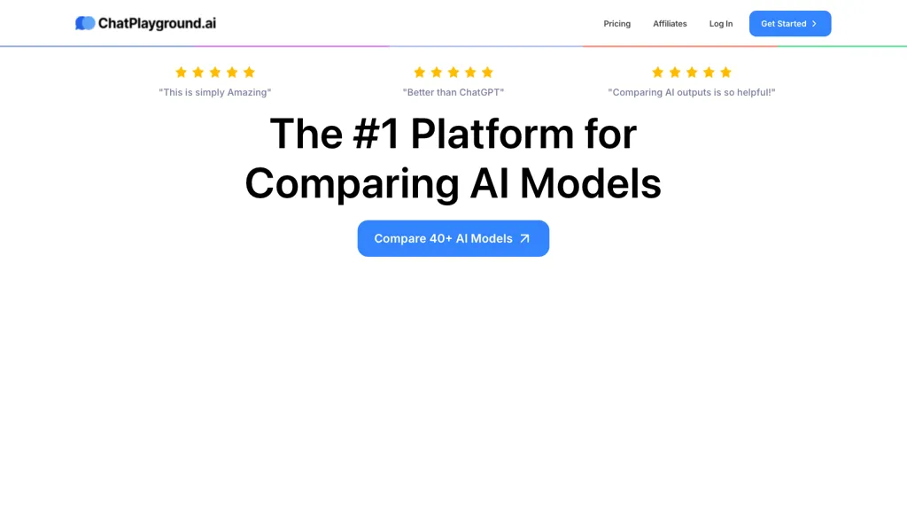 Chatplayground.ai 官网截图