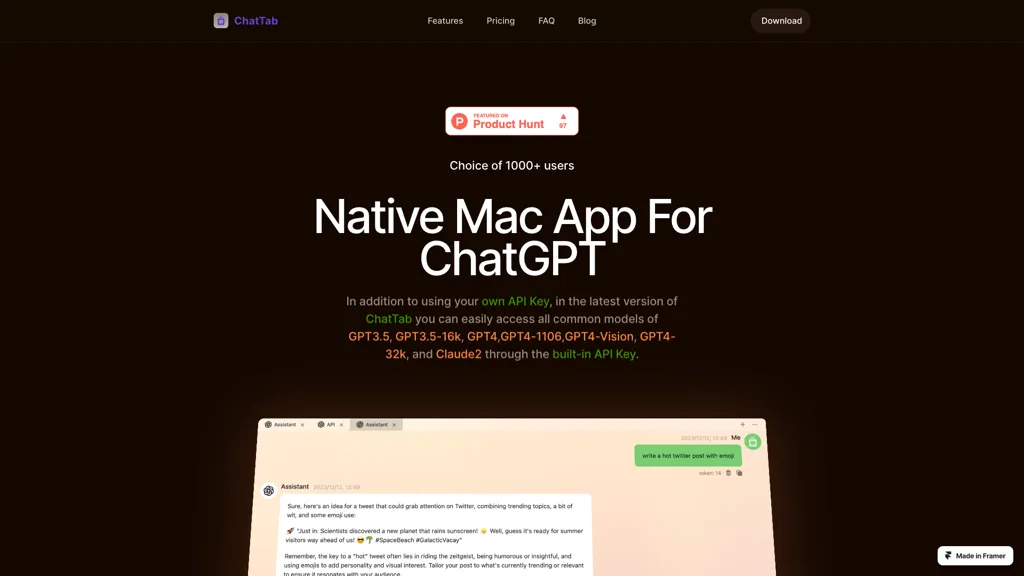 ChatTab 工具截图