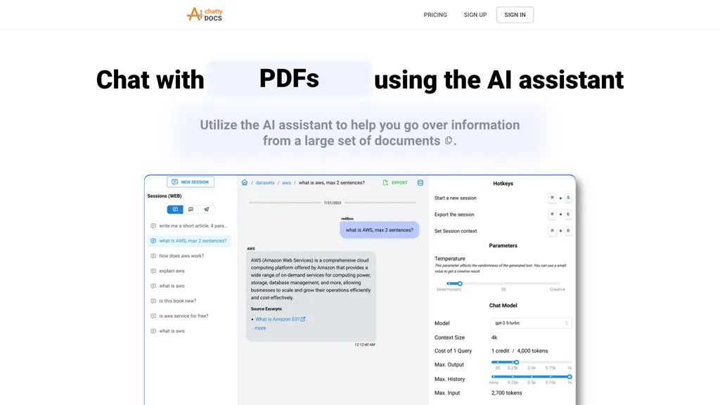 ChattyDocs 工具截图