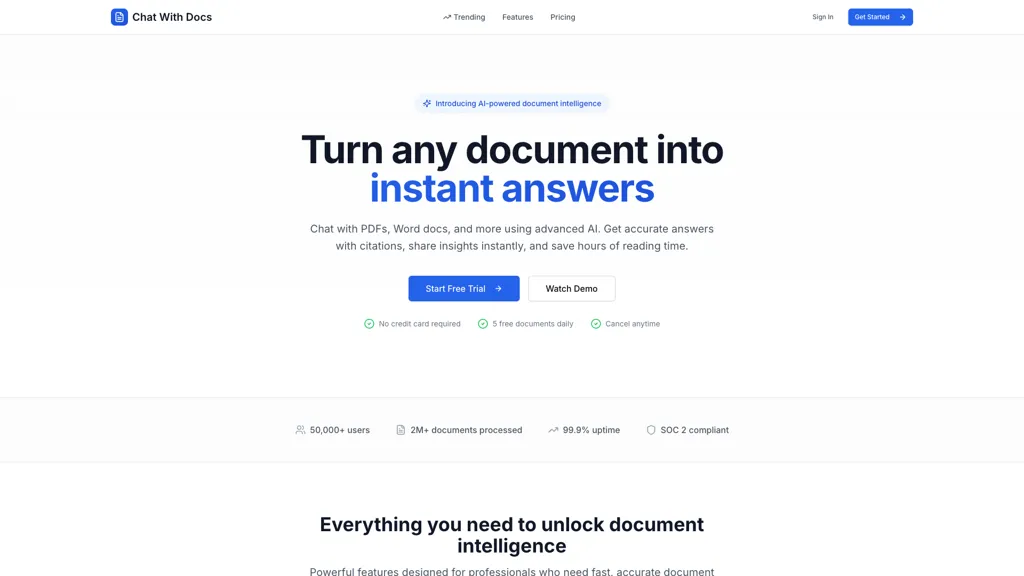 ChatWithDocs 工具截图