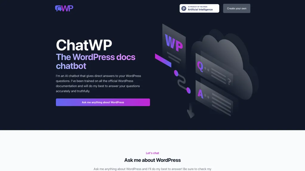 ChatWP 官网截图