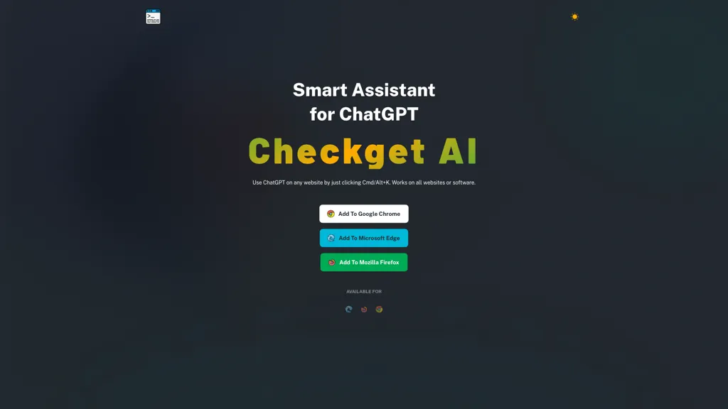 Checkget 官网截图