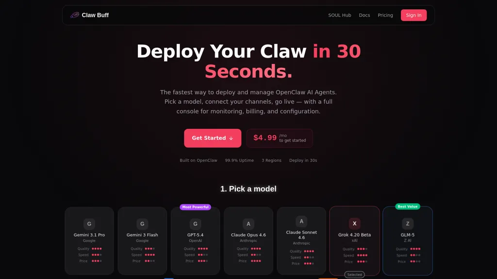 Claw Buff 官网截图