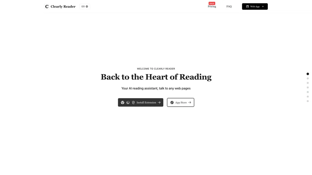 Clearly Reader 官网截图