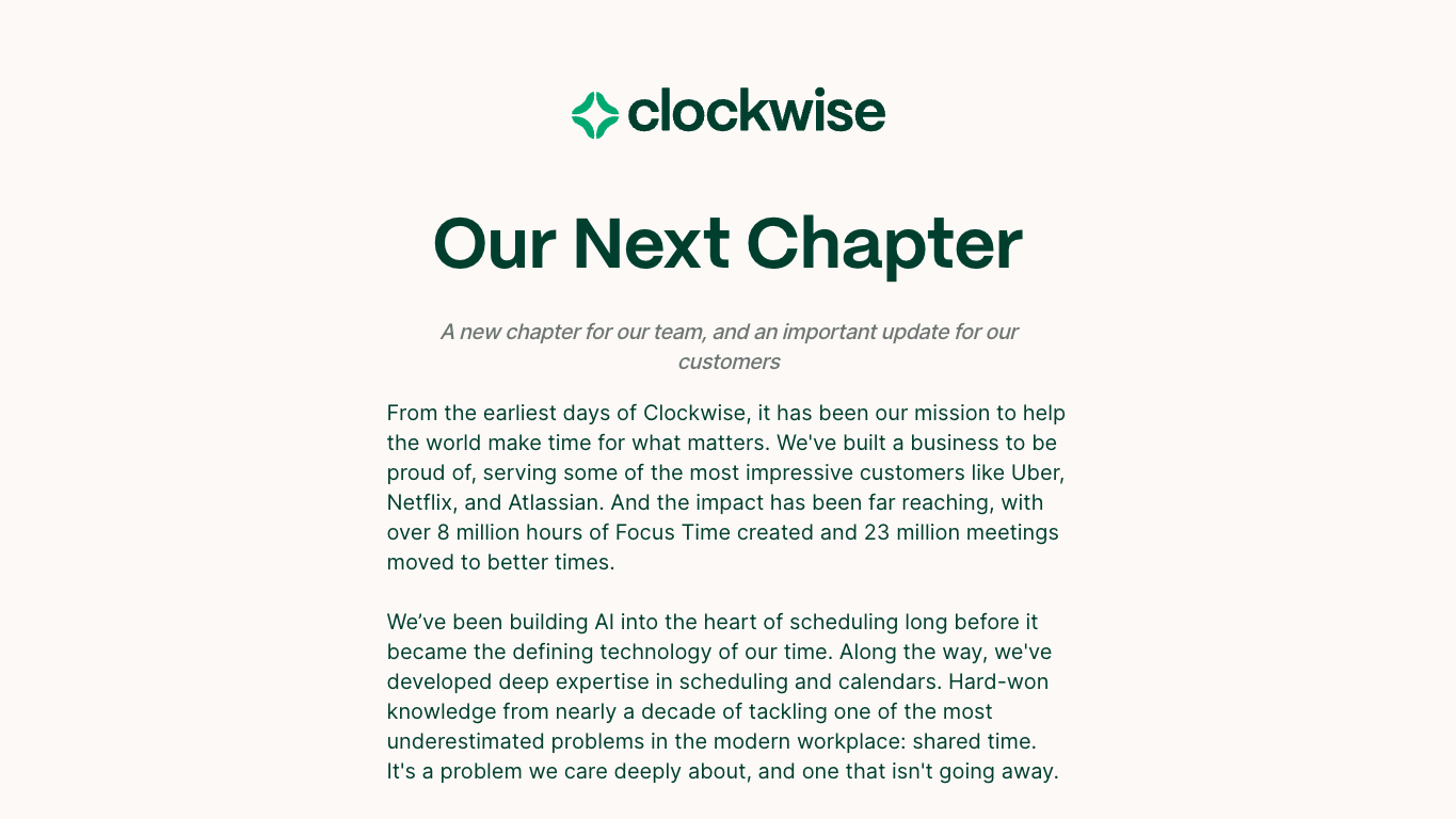 Clockwise 官网截图