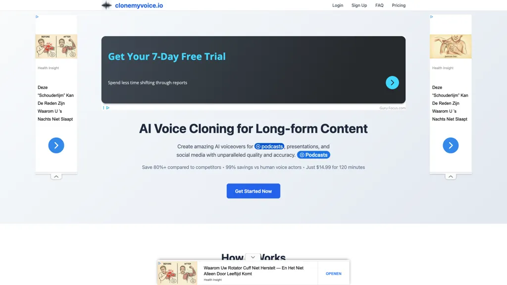 Clonemyvoice 官网截图
