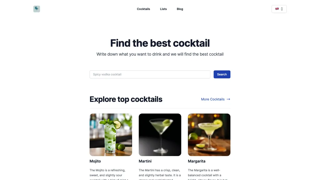 CocktailWave 官网截图