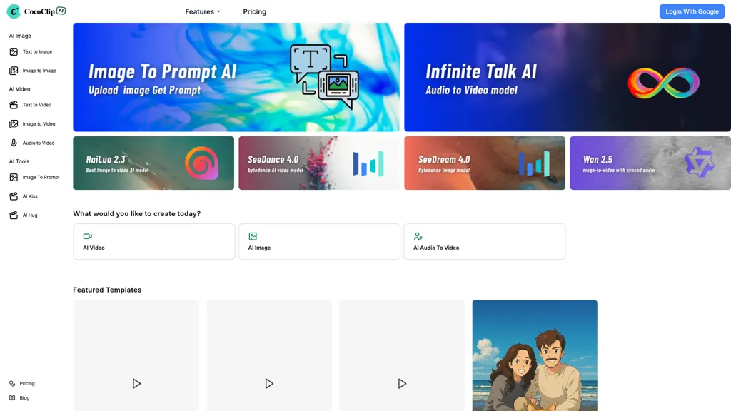 Cococlip.ai 官网截图
