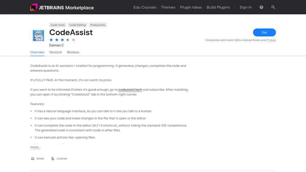 CodeAssist 官网截图