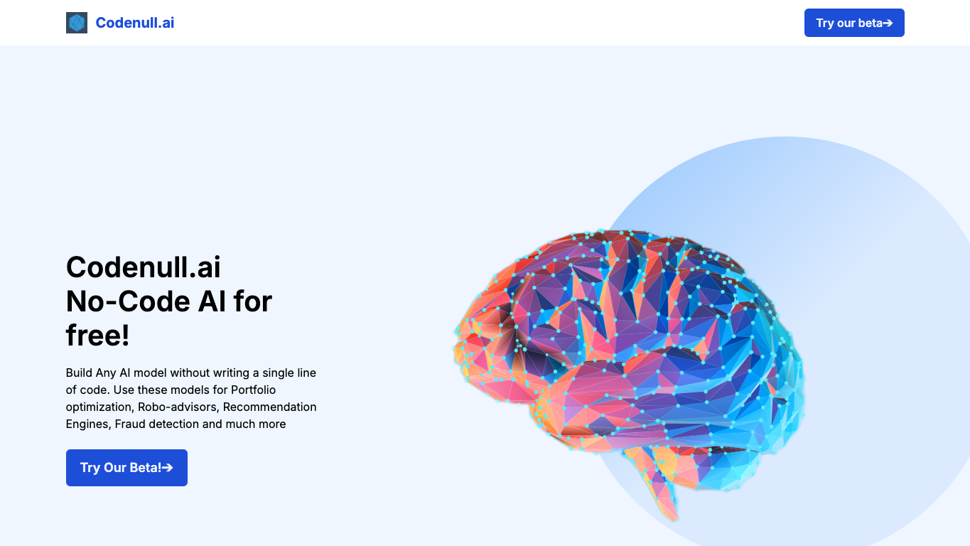 Codenull.ai 官网截图