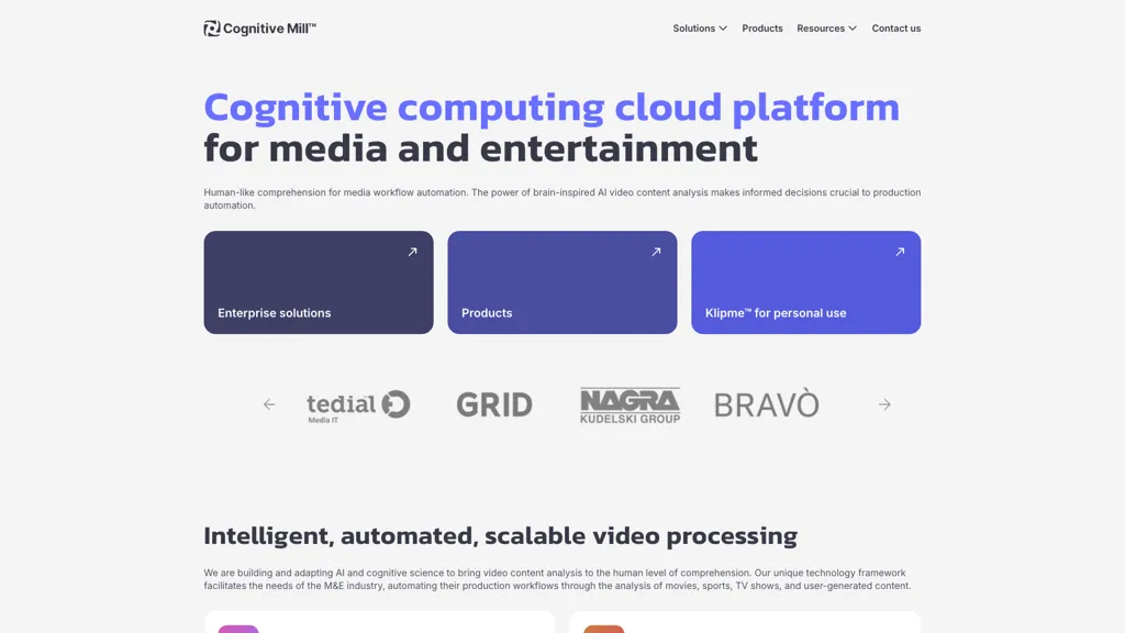 CognitiveMill 官网截图
