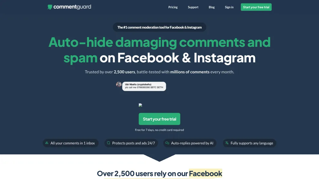 commentguard.io 工具截图