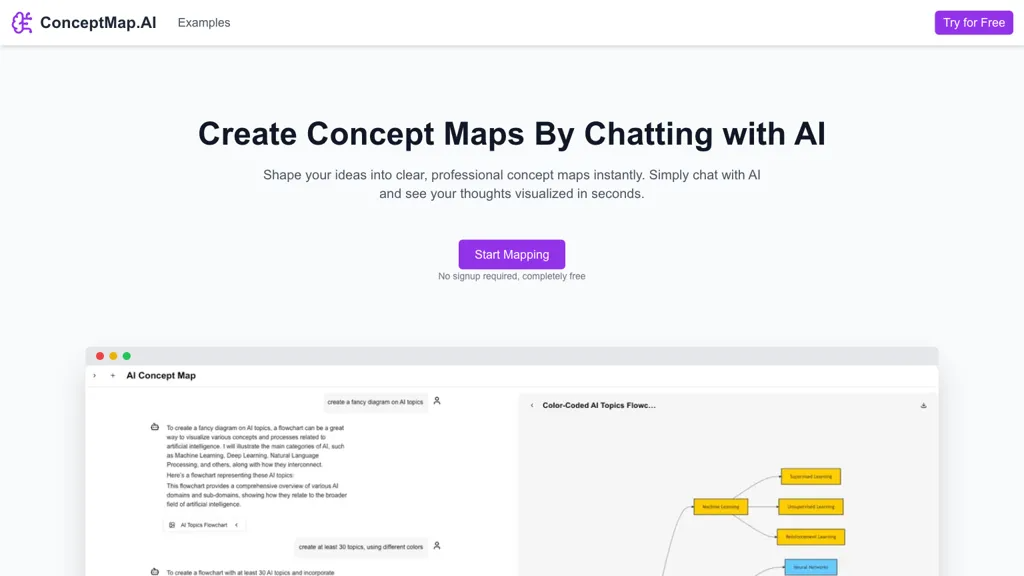 ConceptMap AI 工具截图