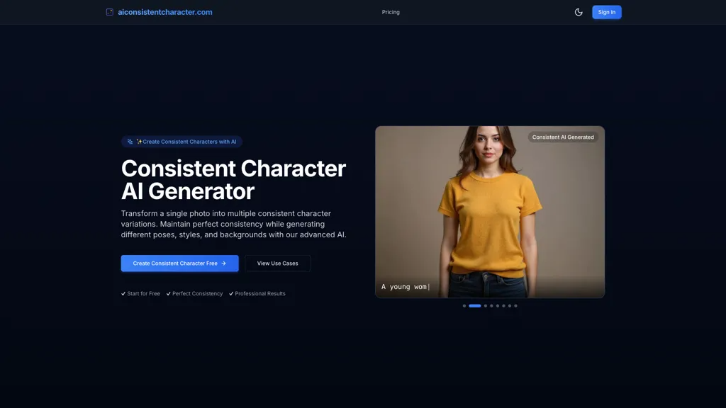 Consistent Character Generator 工具截图