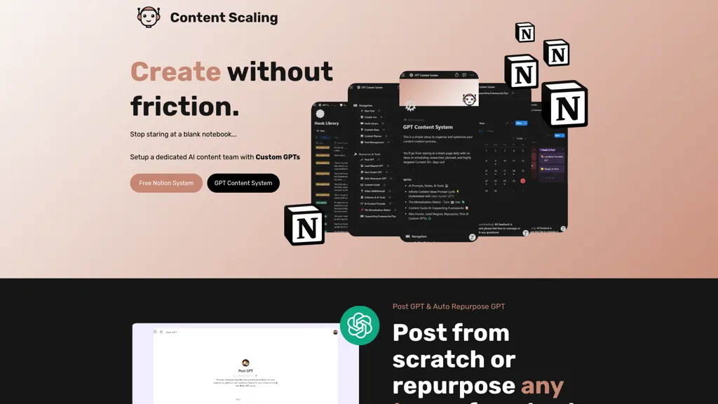 Content Scalling 官网截图