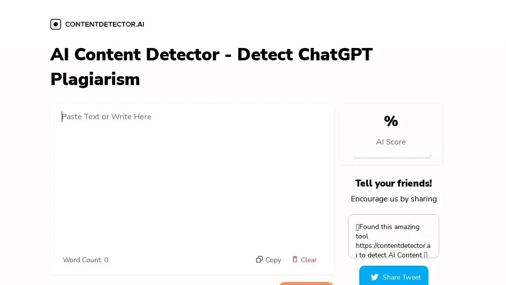 ContentDetector.ai 工具截图