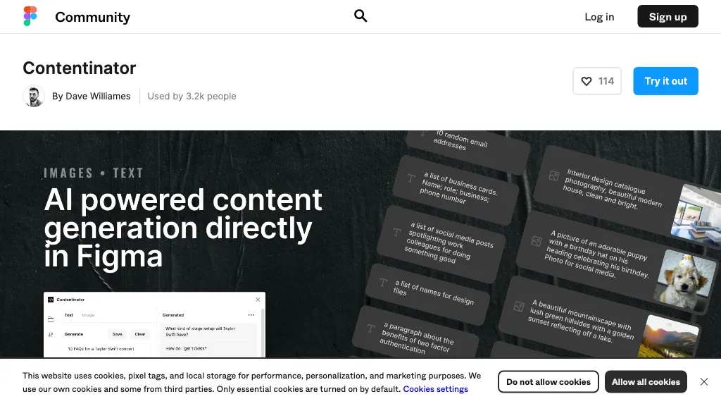 Contentinator 官网截图