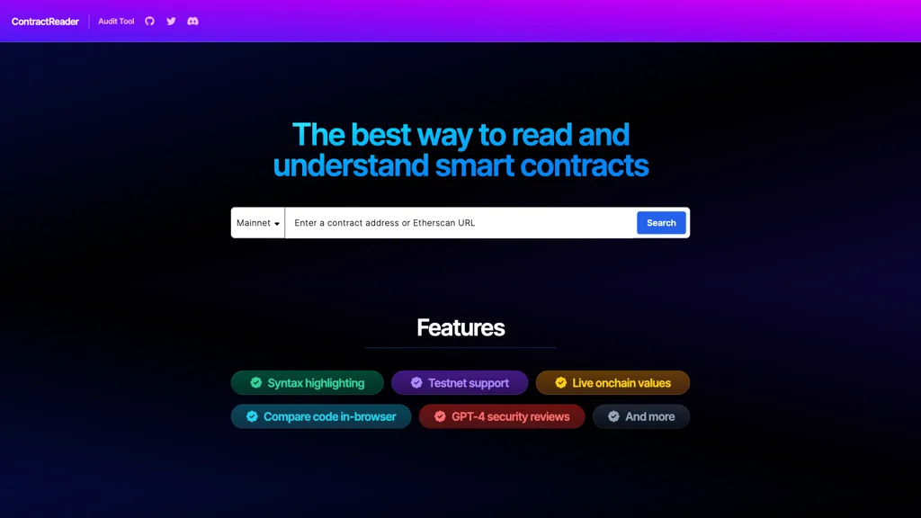 ContractReader.io 工具截图