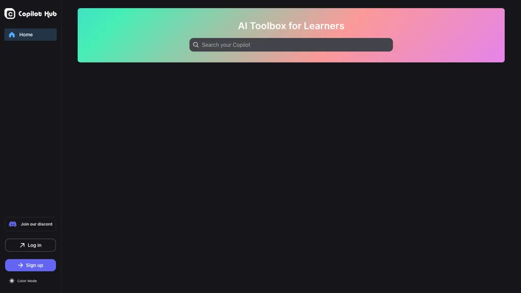 Copilot Hub 官网截图