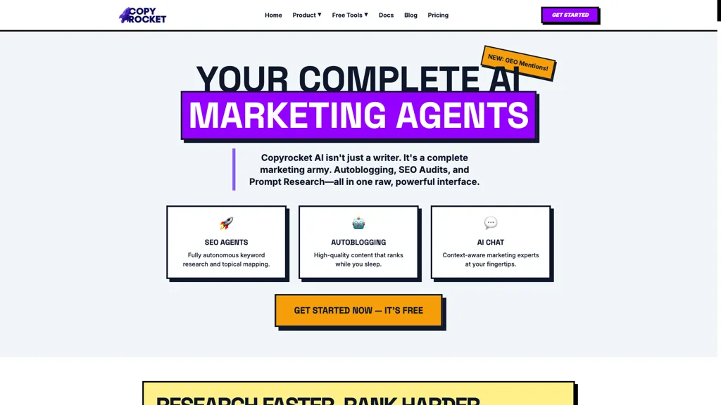 Copyrocket AI Assistant 官网截图