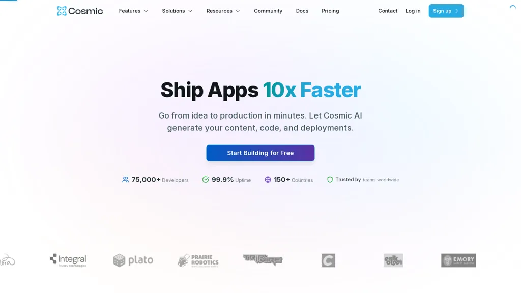 CosmicJS 工具截图