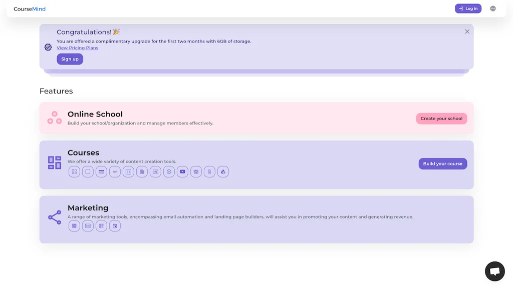 CourseMind 官网截图