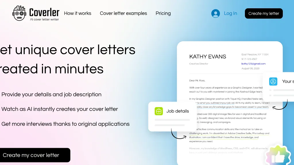 Coverler 官网截图
